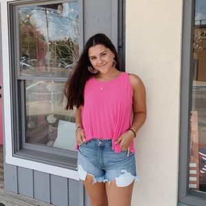 BB Dakota Hot Pink Tank Top